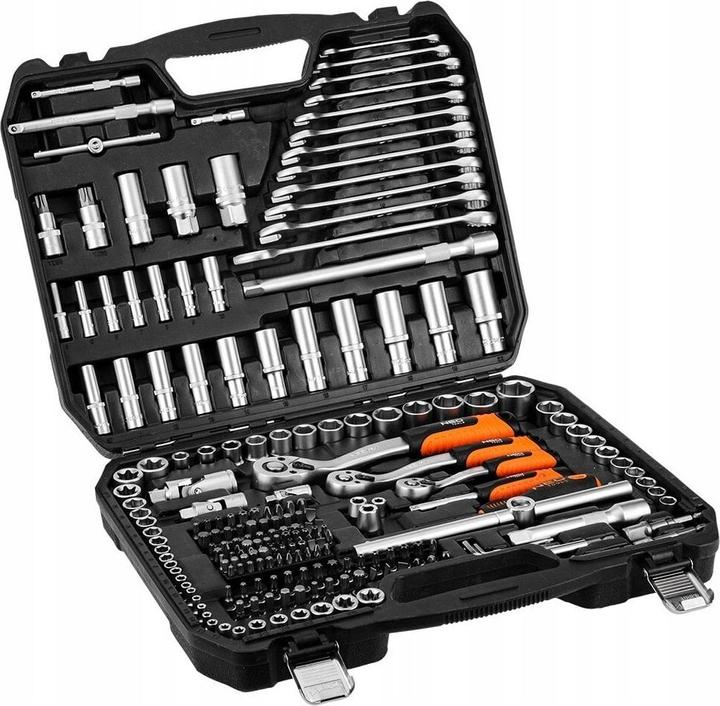 Neo Socket spanner 1/2", 3/8", 1/4", set of 220 pieces 10-220