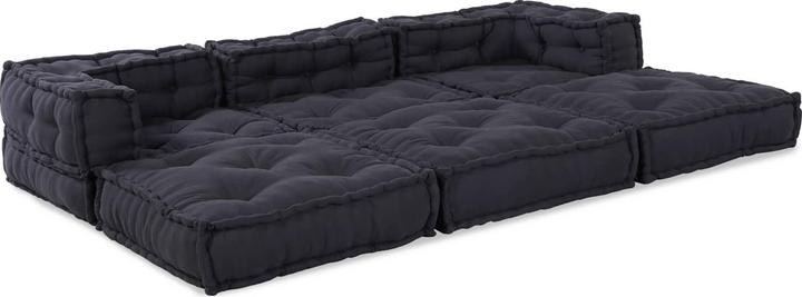 Produktbild vidaXL Modular Poufs 3er Set Anthrazit Stoff (Modular Sofa)