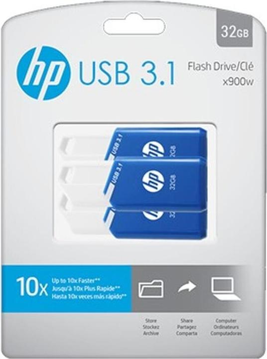 Image du produit HP x755w 32GB Clé USB 3.1 Pack de 3 (P) (32 Go, USB-A)