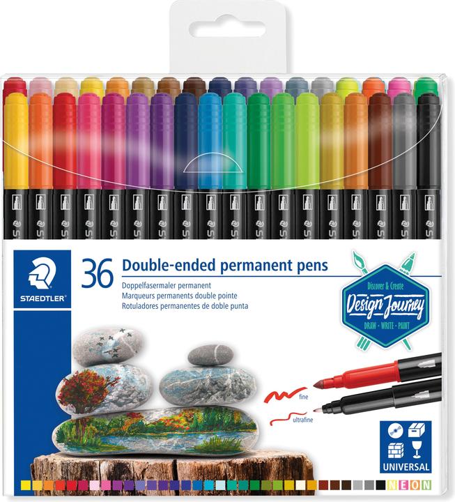 Actual product image Staedtler Double Fibre Painter (36x)