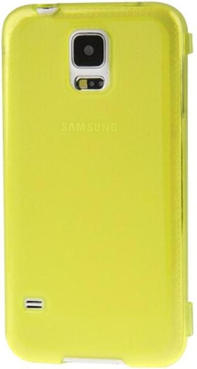 Produktbild König Design Handyhülle Flip Quer für Handy Samsung Galaxy S5 / S5 Neo Gelb (Samsung Galaxy S5, Samsung Galaxy S5 Neo)