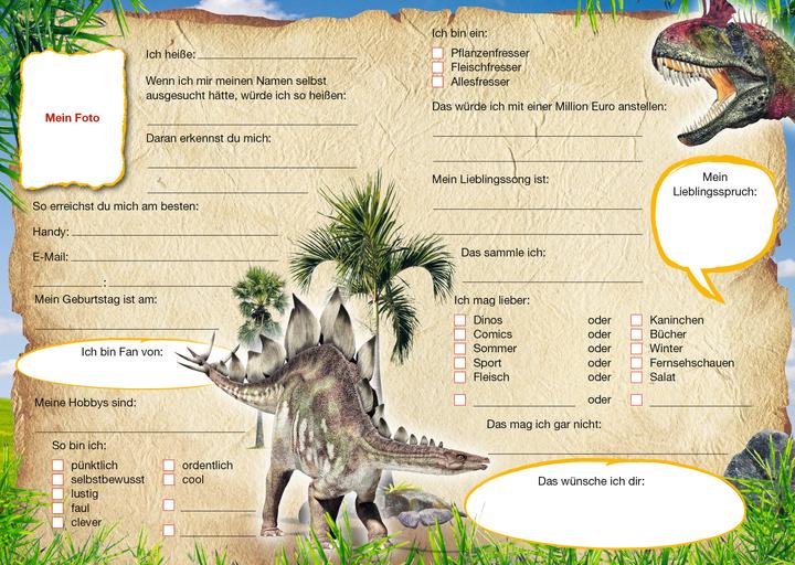 Actual product image Panini Dinosaurier: Freundebuch (German, Panini, 2018)