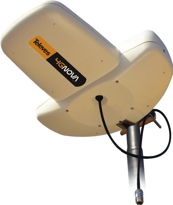 Actual product image Televes 4GNOVA - 7 dBi - 1.7 - 2.7 GHz - 50 Ohm - SMA - IP53 - 150 km/h (Parabolic antenna, LTE)