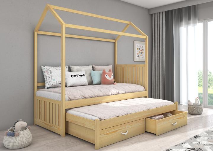 Image du produit ADRK Furniture Lit de maison avec matelas JONASZEK 180x80 (180 x 80 cm)