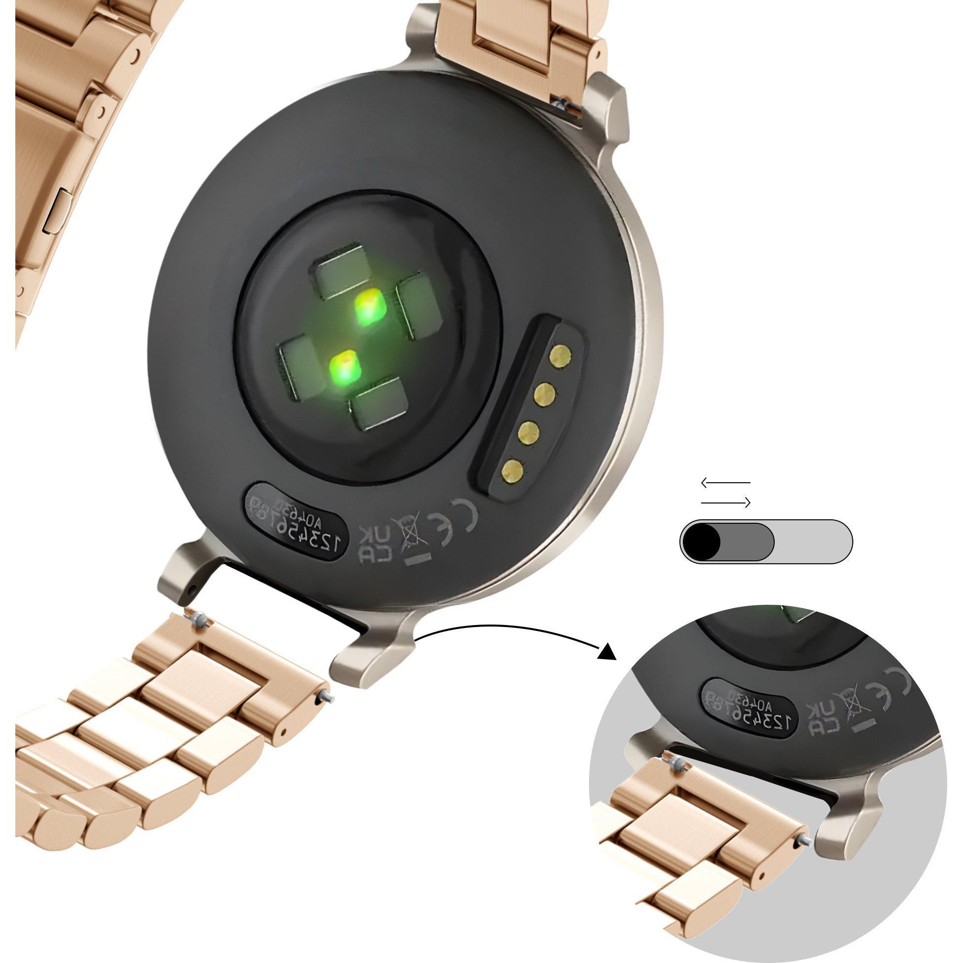 Thumbnail - Bandz Stahlarmband (Edelstahl, Lily), Uhrenarmband