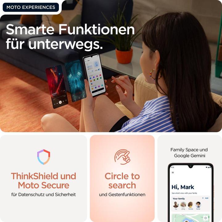Produktbild Motorola G06 (256 GB, Arabesque, 6.88", Dual SIM, 4G)