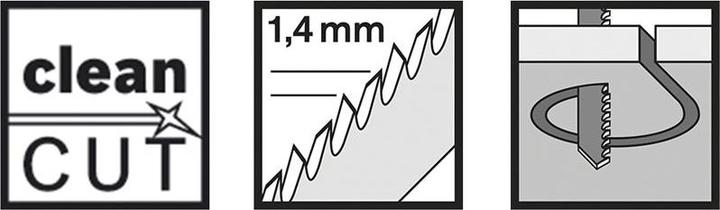 Produktbild Bosch Professional Zubehör Stichsägeblatt T 101 AO Clean for Wood, 5er-Pack