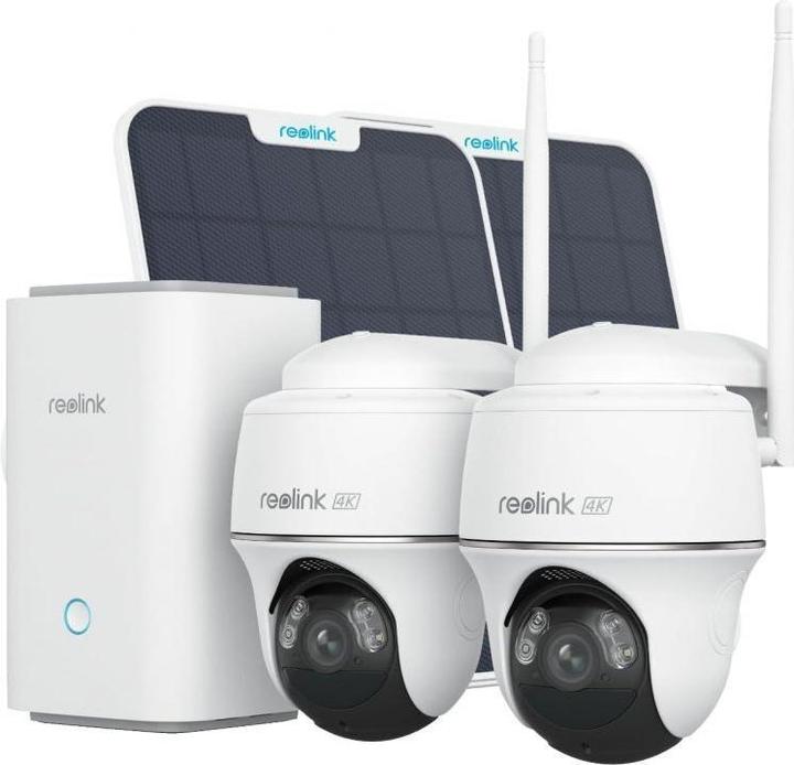 Produktbild Reolink Hub with 2x Argus PT Ultra 2x Solar Panel 4K | 8MP | Battery | IP66 (3840 x 2160 Pixels)