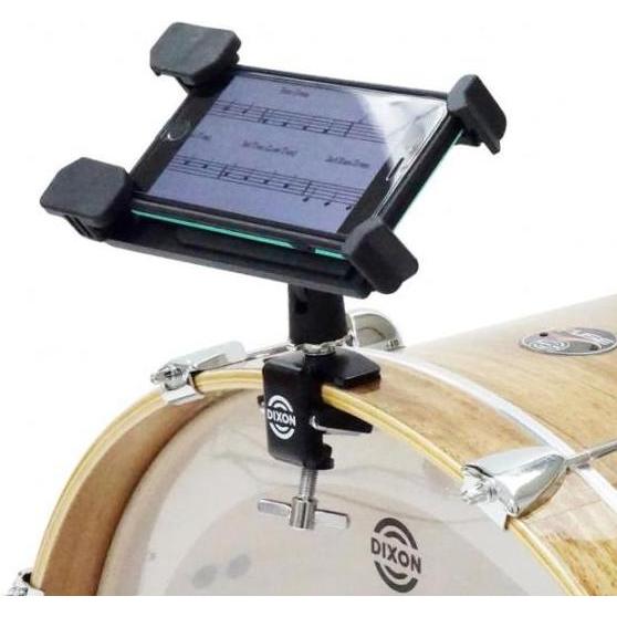 Thumbnail - Dixon PAKL-BDT-BX Bass Drum Tablet Halter mit Drumsticks, Zubehör Instrumente