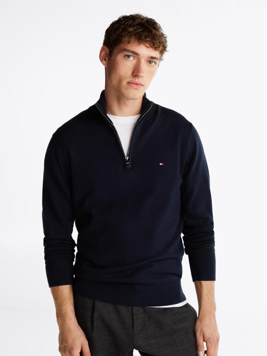 Produktbild Tommy Hilfiger Pima CTN Chashmere Pullover Zip Mock Desert S (3XL)