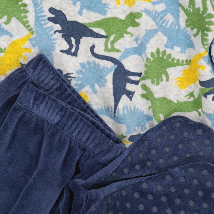 Produktbild La Redoute Collections Samt-Pyjama mit Füssen (110)