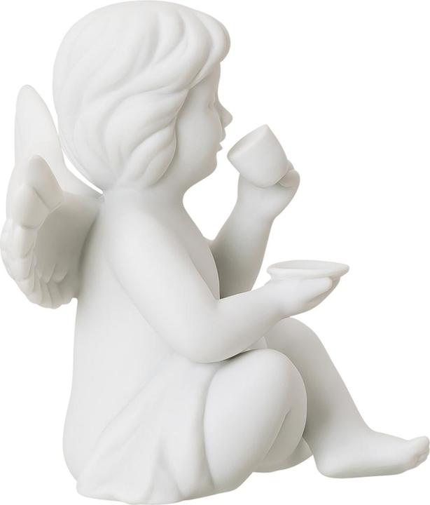 Produktbild Rosenthal Engel mittel - Weiss matt - Engel mit Kaffeetasse