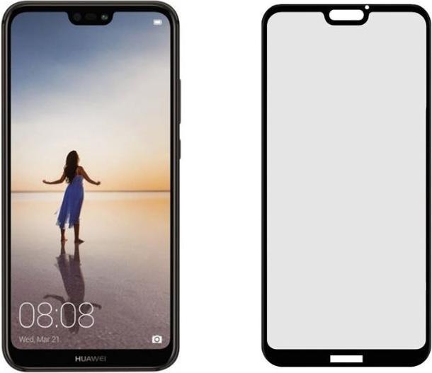Actual product image Tellur Tempered Glass 3D Case Friendly Full Glue for Huawei P20 Lite black (Huawei P20 Lite)