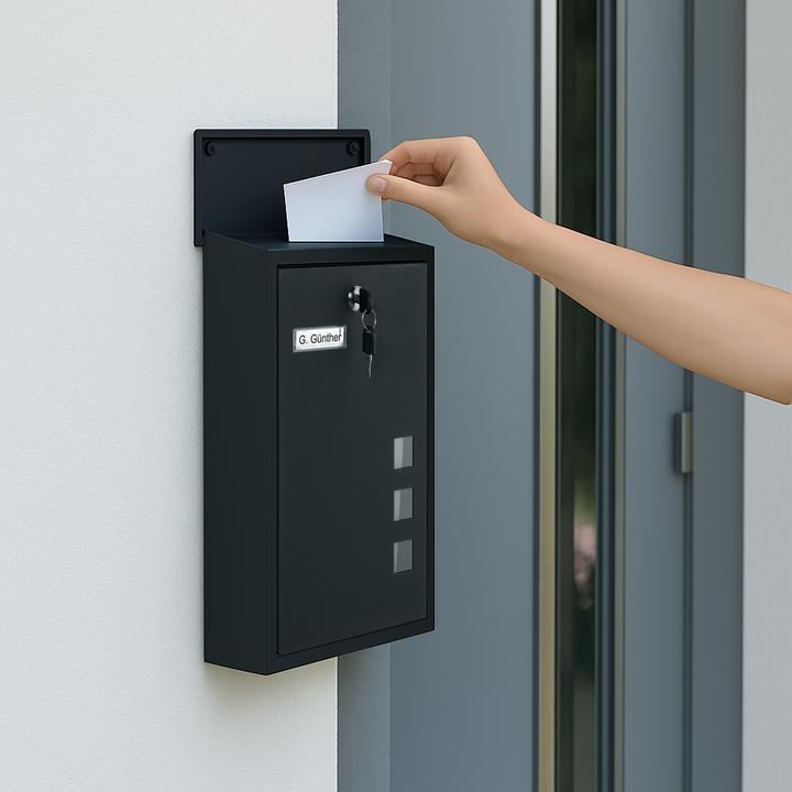 Actual product image Relaxdays Briefkasten Hochformat