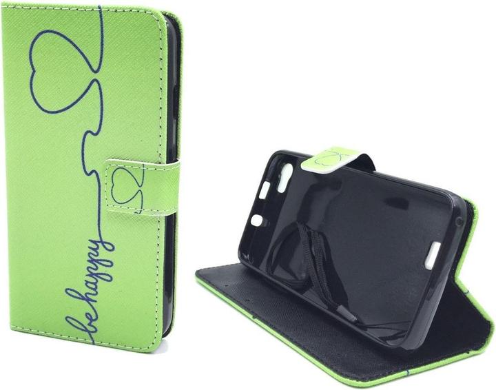 Produktbild König Design Schutz Hülle für Wiko Lenny Be Happy Grün Tasche Cover Case + 1 Panzer Schutz Glas Neu (Wiko Lenny)