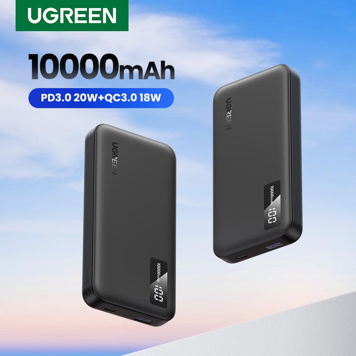 Actual product image Ugreen Two-way Fast Charging Power Bank (10000 mAh, 20 W, 37 Wh)