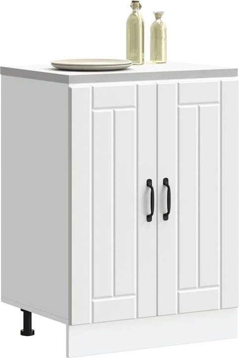 Actual product image VidaXL Kitchen corner base unit Lucca Concrete grey Wood-based material Corner base unit