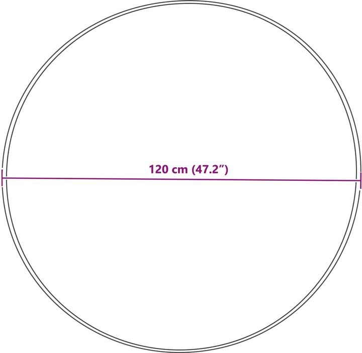 Produktbild vidaXL Kunstschaffell Teppich (120 cm)