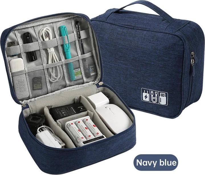 Actual product image Only-Bags.Store Kabelaufbewahrungstasche Wasserdicht Digital Electronic Organizer Tragbar USB Daten