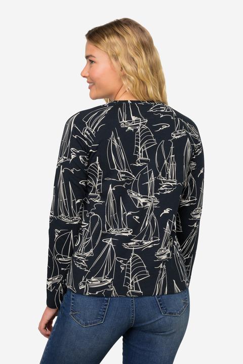 Produktbild Laurasøn T-Shirt, Boote Print, OEKO-TEX (M)