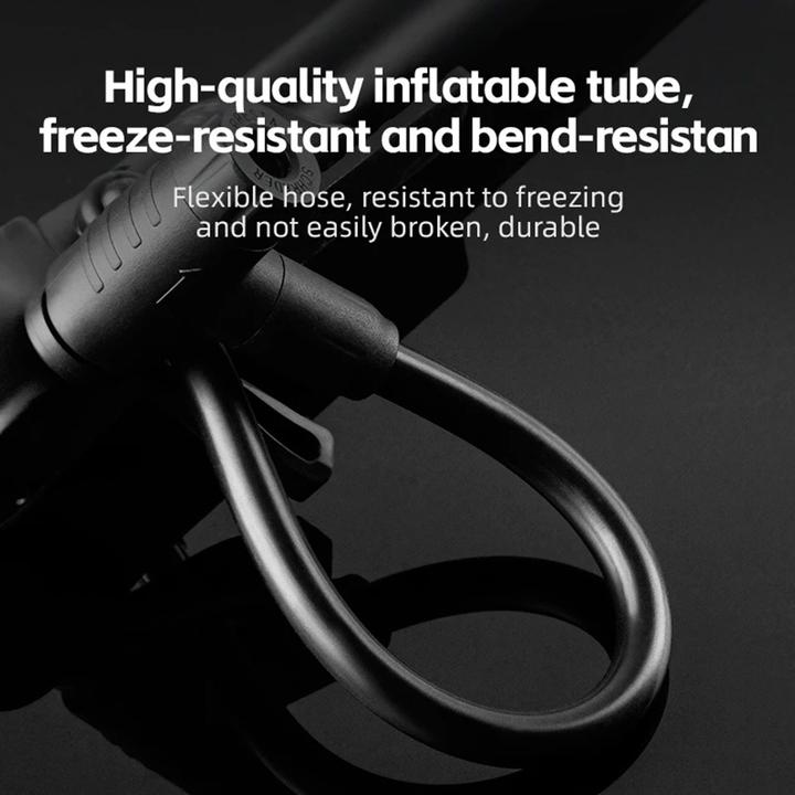 Actual product image Rockbros 42310006001 bicycle pump with pressure gauge - black