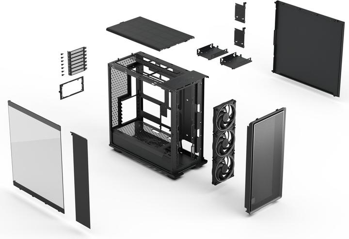 Actual product image Fractal Epoch XL Black TG RGB Light tint (schwarz) (ATX, E-ATX, ITX)