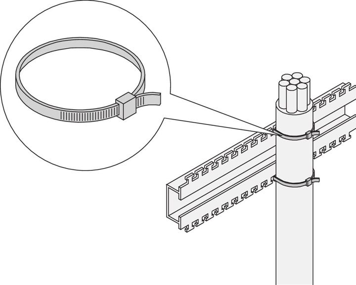 Actual product image Schroff 19" accessories mechanical (Plastic cable ties, 360 mm, 25 pcs.)