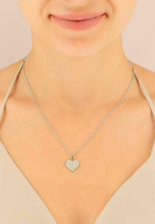 Produktbild Muau Gravurplatte Herz (Weissgold 750)