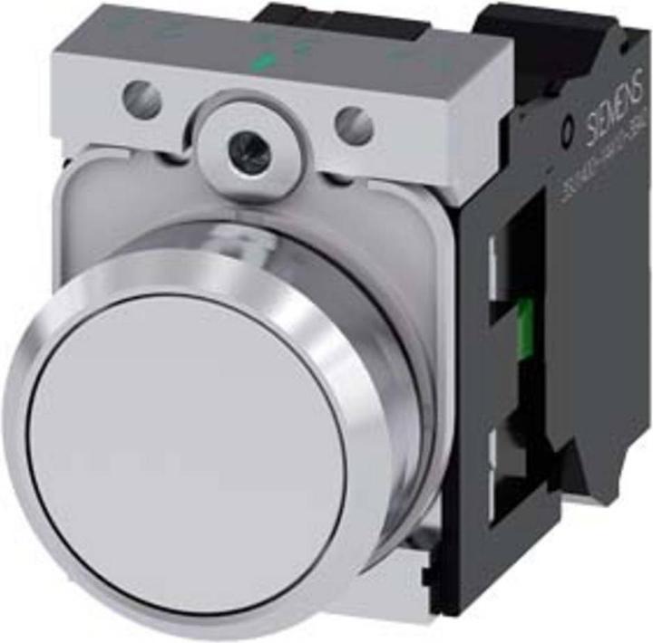 Actual product image Siemens Pushbutton 1f ws rnd Ř22mm 1S 3SU1150-0AB60-3BA0