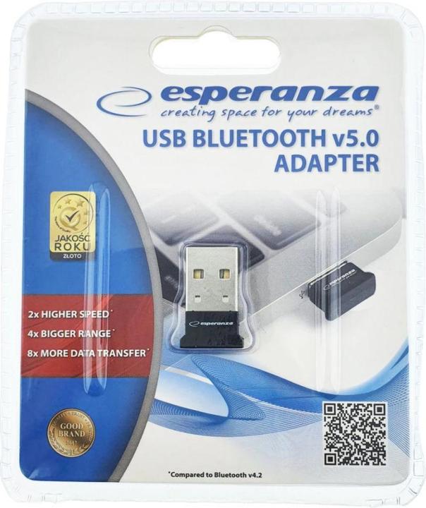 Actual product image Esperanza Adapter bluetooth EA160 USB 5.0 (Receiver)