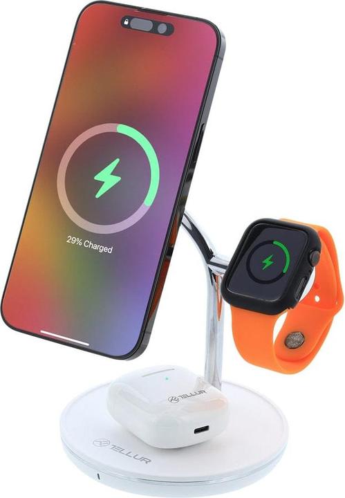 Actual product image Tellur 3in1 MagSafe Wireless Desk Charger (22.50 W)
