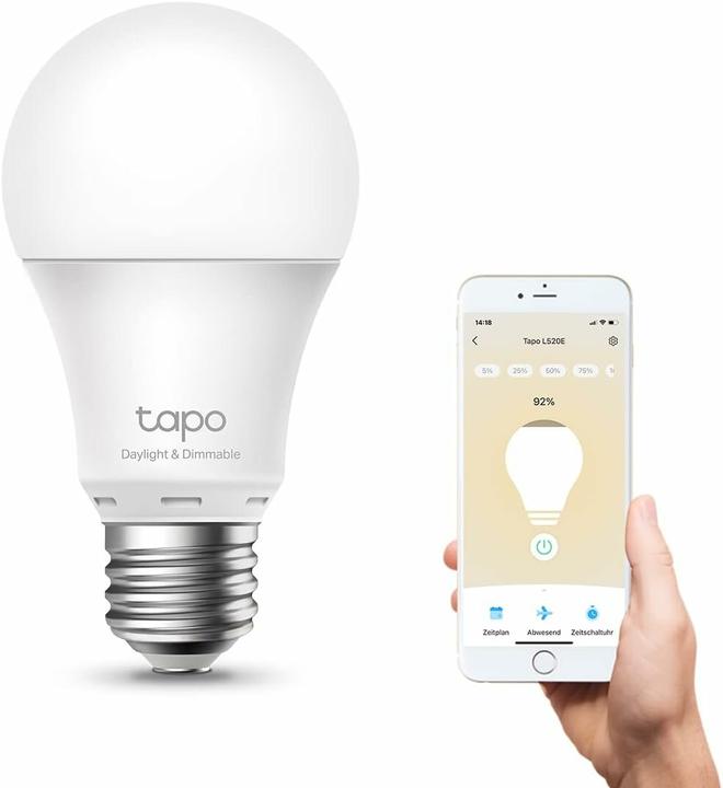 Immagine prodotto TP-Link Tapo (E27, 8 W, 806 lm, 1 x, F)