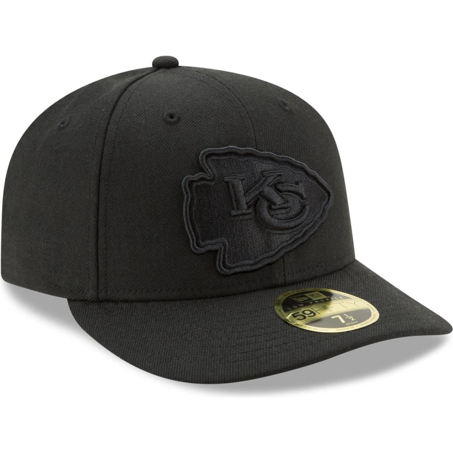 New Era, Herren, Cap, 59Fifty Low Profile NFL Teams, Schwarz, (7 1/8)