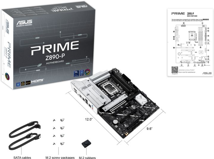 Produktbild ASUS PRIME Z890-P (LGA 1851, Intel Z890, ATX)