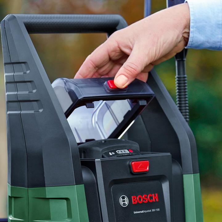 Actual product image Bosch Home & Garden UniversalAquatak 36V-100 cordless high-pressure cleaner + accessories (Rechargeable battery operated)