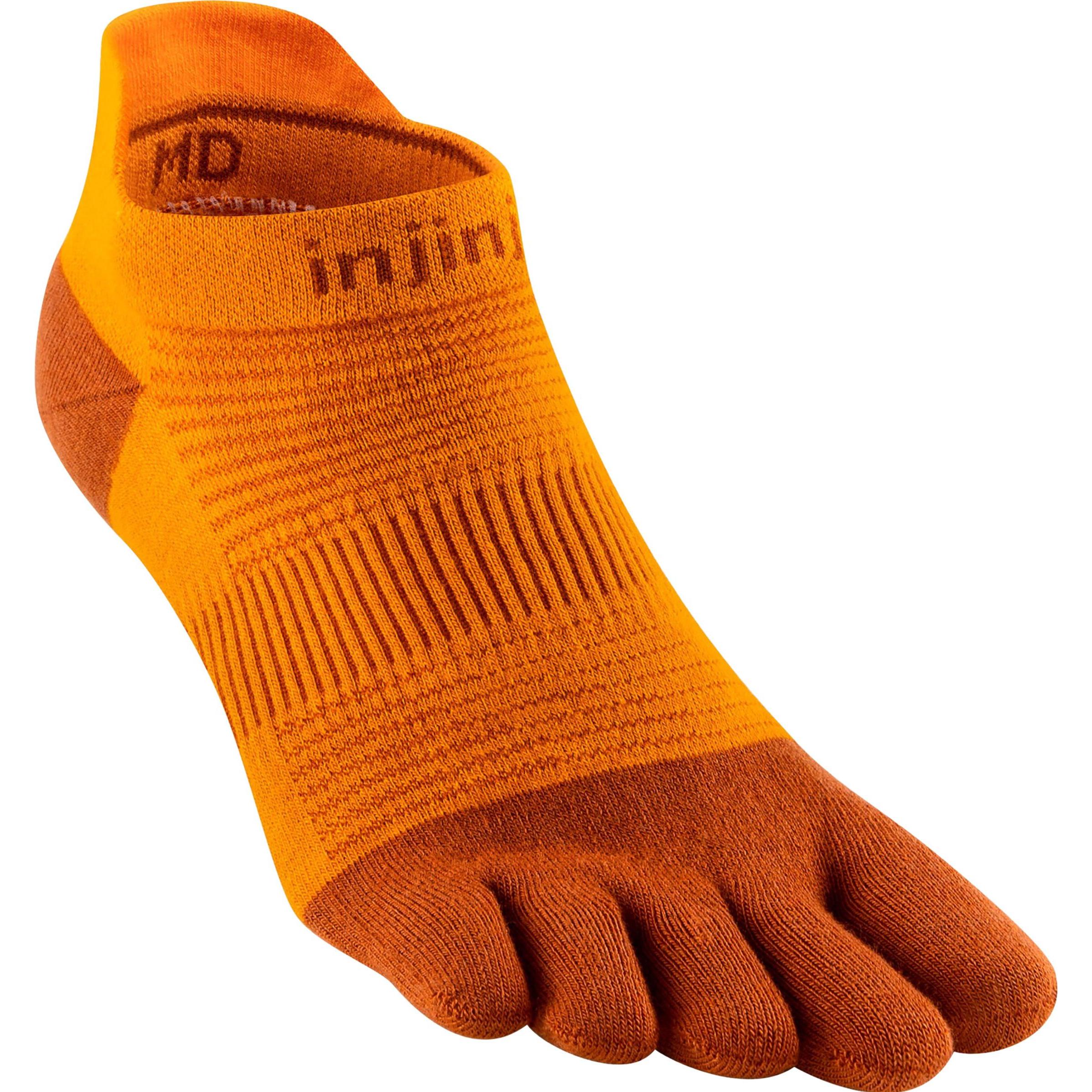 Injinji, Herren, Sportsocken, Run Lightweight No-Show (41, 42, 43, 44), Orange