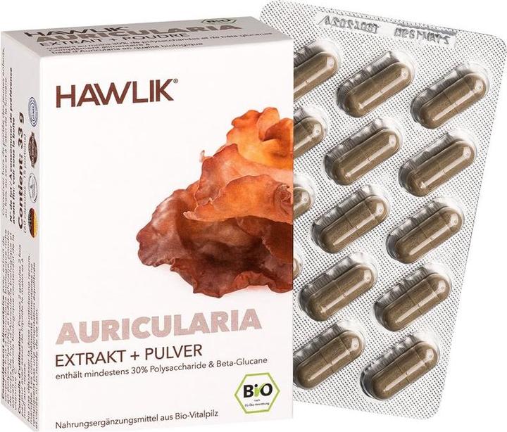 Image du produit Hawlik Extrait d'Auricularia + poudre Gélule (60 pièce(s), Capsules, 57 g)