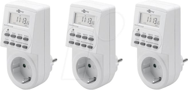 Actual product image Goobay Digital Timer, 3 pieces, White
