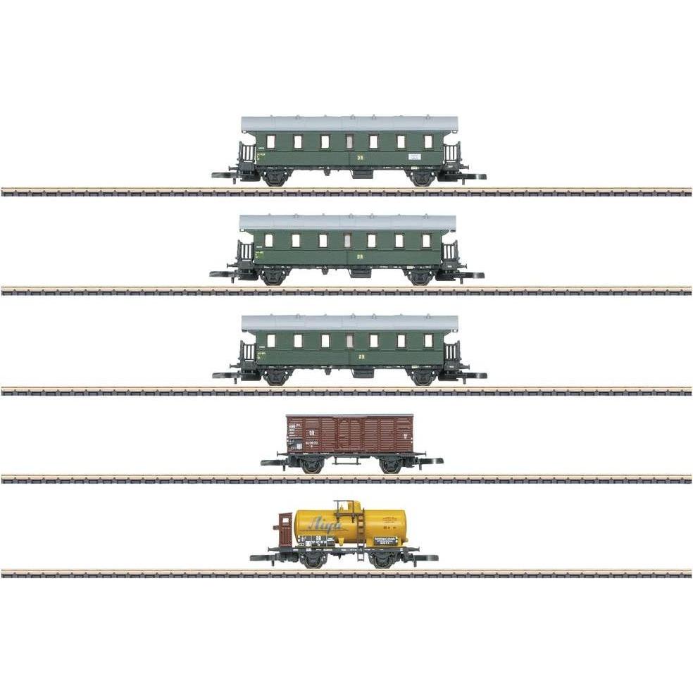 Märklin 87503 Z 5er Wagen-Set Rüganer Bäder-PmG der DR (Spur Z)