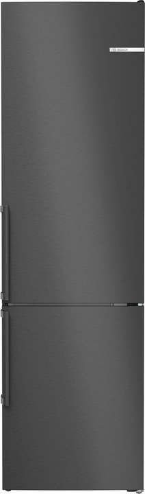 Bosch Hausgeräte Série 4, Réfrigérateur-congélateur indépendant avec partie congélation en bas, 203 x 60 cm, inox (363 l)