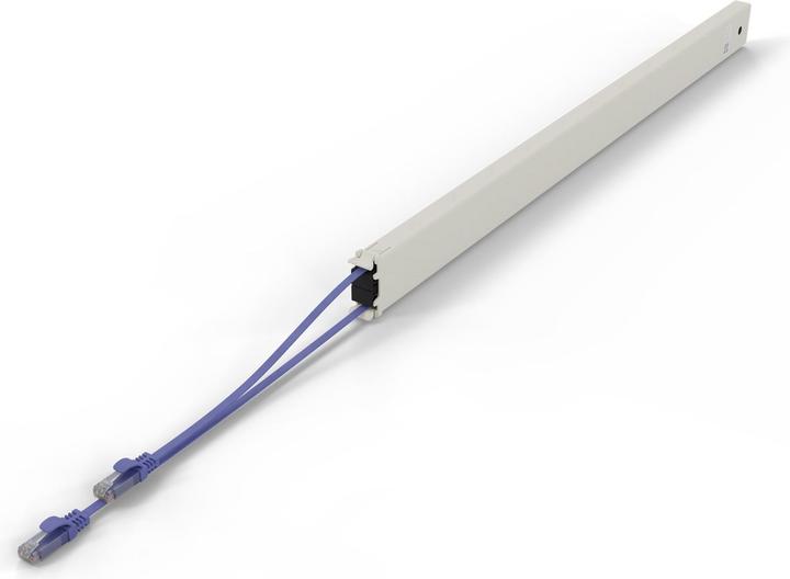 Actual product image PATCHBOX one / Cassette / 46RU / Cat 6A, UTP, 2.5 m, violet (U/UTP, UTP, CAT6a, 2.50 m)