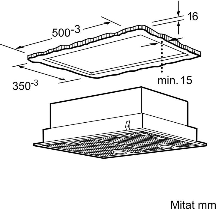 Actual product image Bosch Hausgeräte DHL555BL (Wall hood)