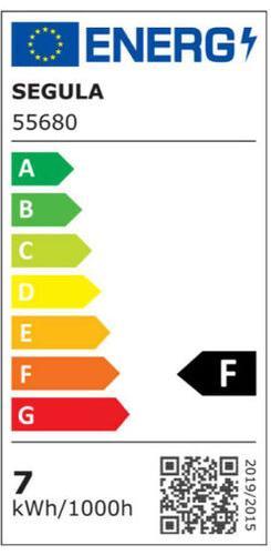Energy Label Segula 55680 LED bulb E27 F (E27, 650 lm, 1x)