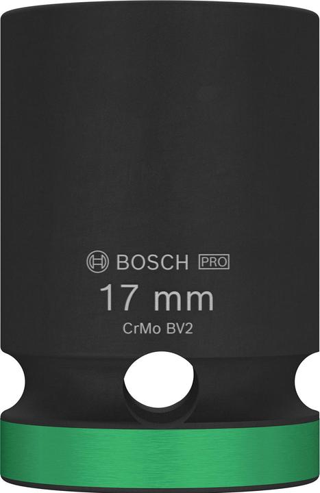 Produktbild Bosch Professional Zubehör PRO Impact Steckschlüsseleinsatz, 1/2", 17 mm, Standard (17 mm)