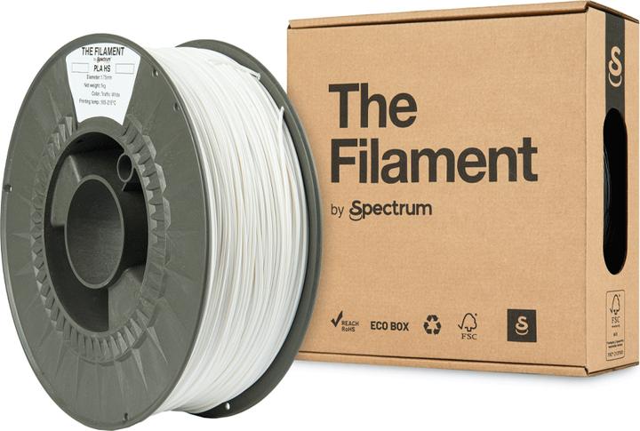 Produktbild The Filament PLA HS 1.75mm Traffic White 1kg (PLA, 1.75 mm, 1000 g, Weiss)