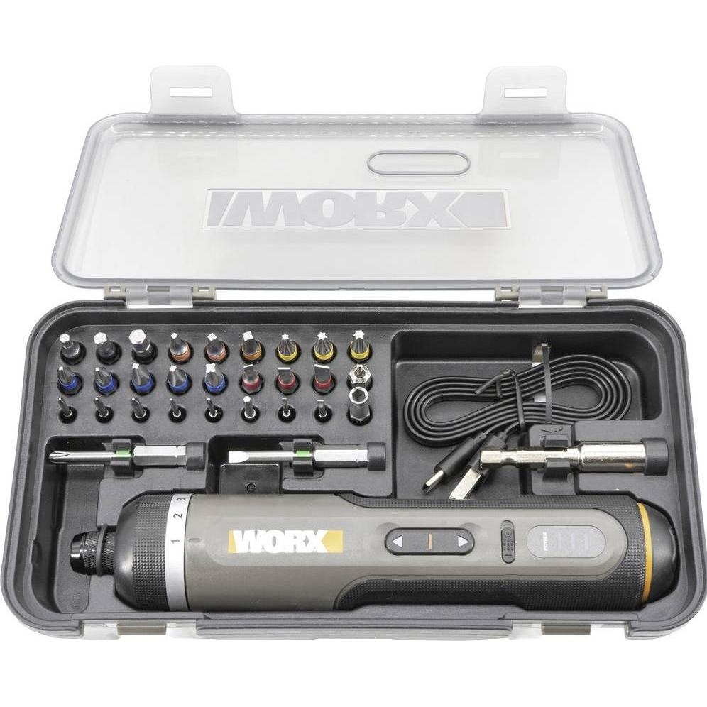 Worx, Trapano + Avvitatore a batteria, WX242 Akku-Schrauber 4 V 2.0 Ah Li-Ion inkl. Koffer