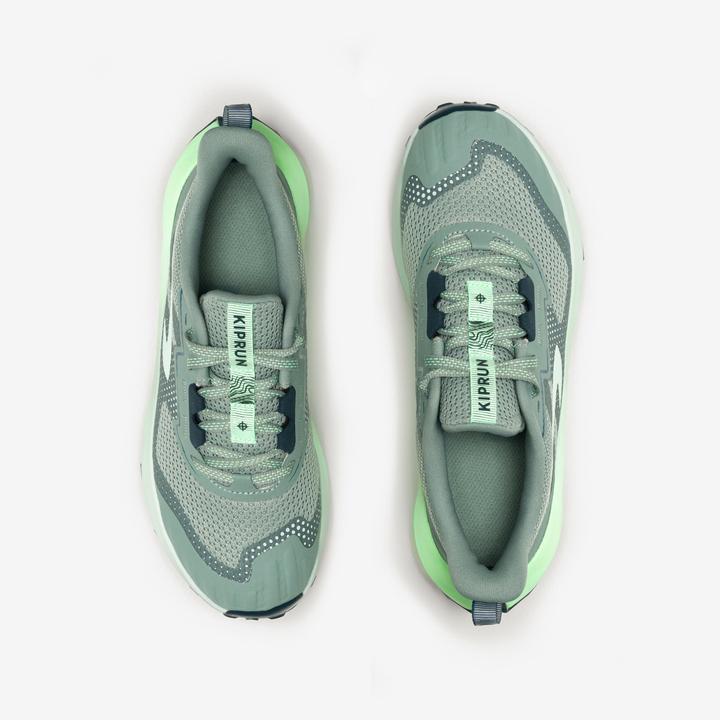 Produktbild Kiprun Laufschuhe Trailrunning Crosslauf Kinder - K500 Grip khaki (32)