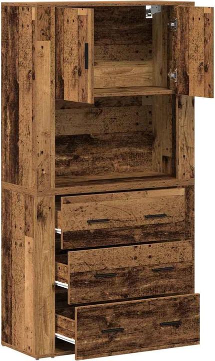 Actual product image vidaXL Highboard Aufbewahrung (33 x 33 x 150 cm)