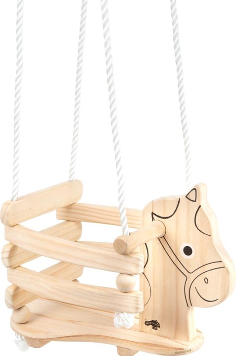 Actual product image small foot Child's swing horse