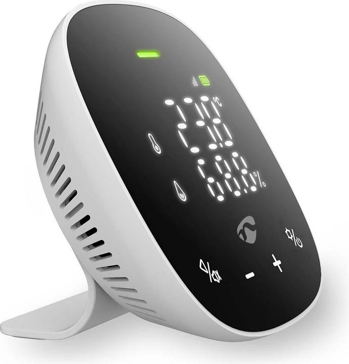 Actual product image Nedis SmartLife Luftqualitätsmonitor Wi-Fi | inkl. Display | Kohlendioxid (CO2) / Luftfeuchtigkeit /